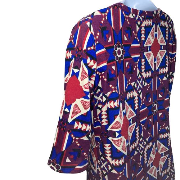 LuLaRoe Julia Sheath Dress Pencil Bodycon Size Small Boho Gypsy Aztec Print Sz S - Picture 13 of 16